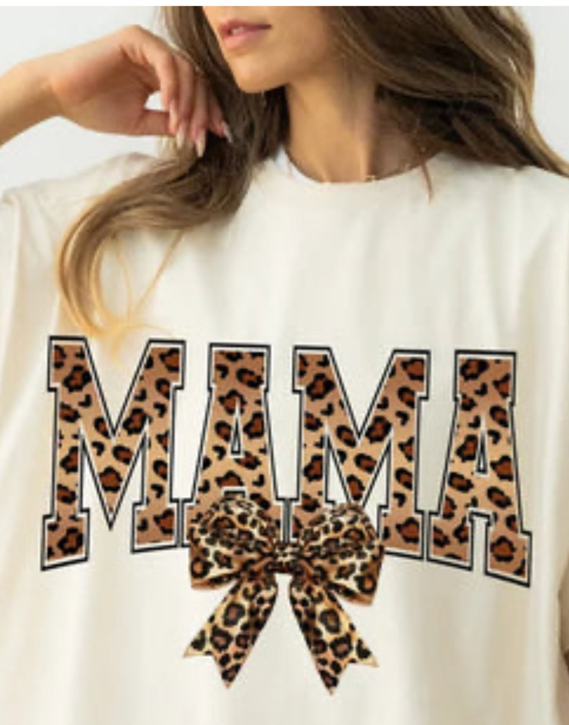 MAMA LEOPARD GLITTER TRANSFER