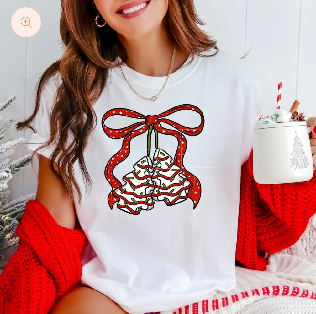 CAKE CHERRY BOW GLITTER TRANSFER