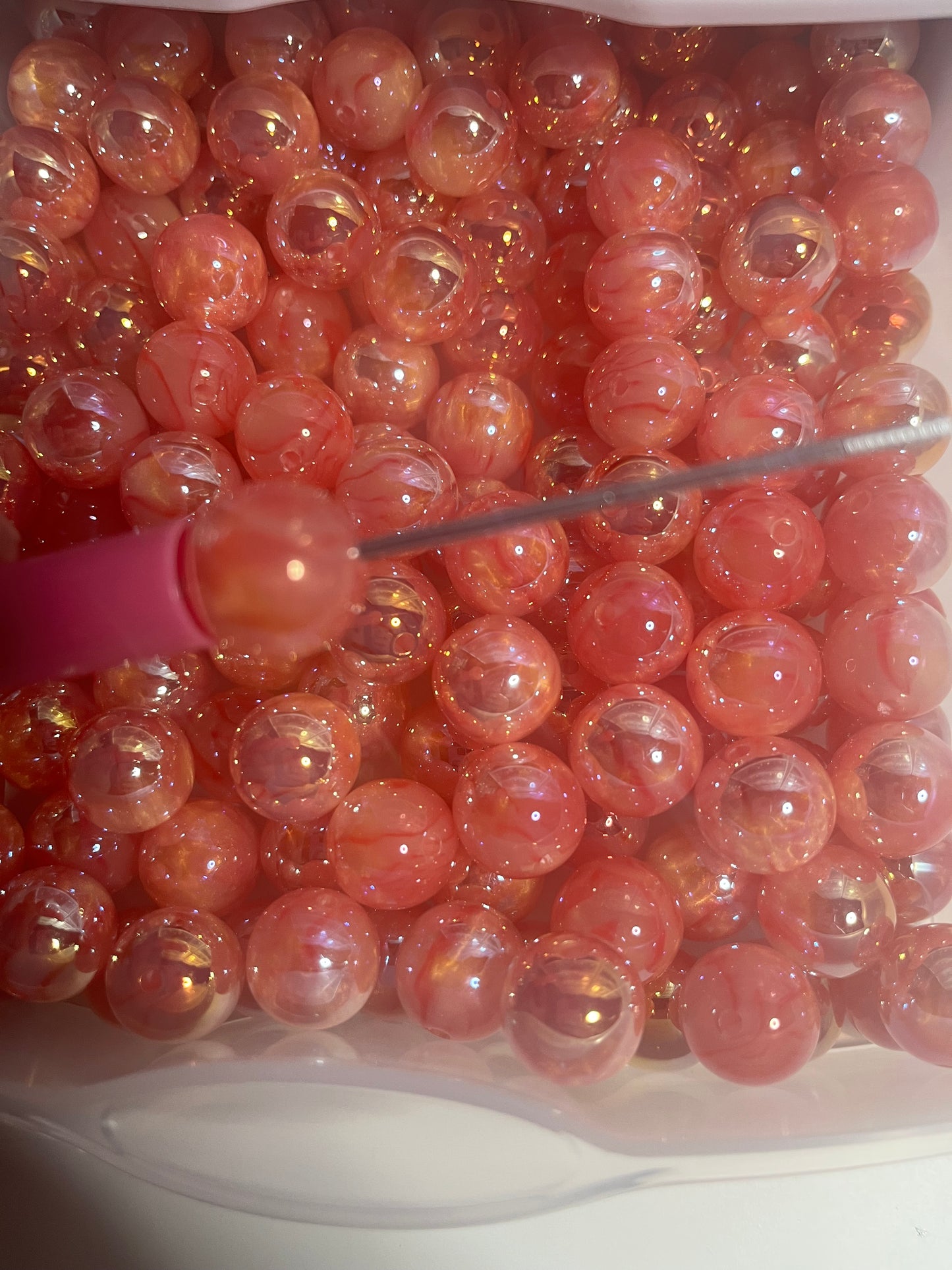 16mm acrylic beads