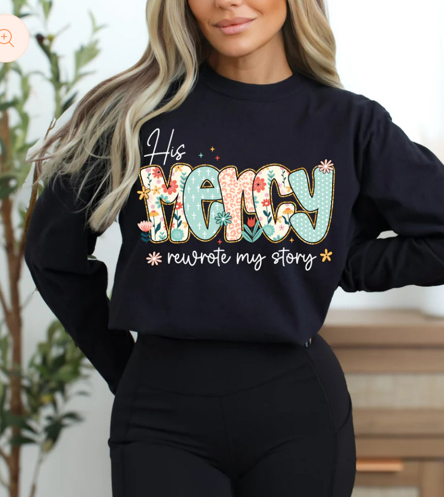 HIS MERCY GLITTER TRANSFER