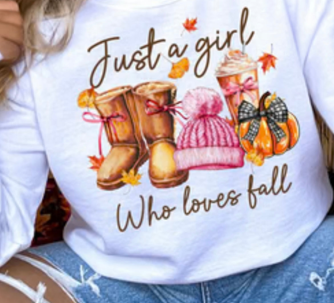 JUST A GIRL FALL GLITTER