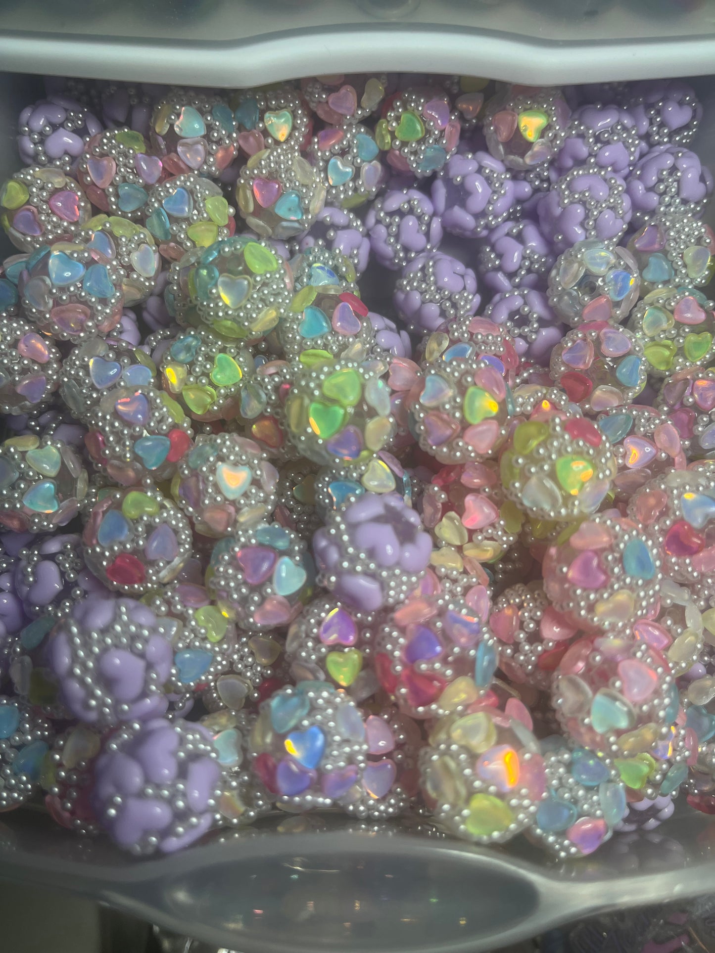 16mm heart beads