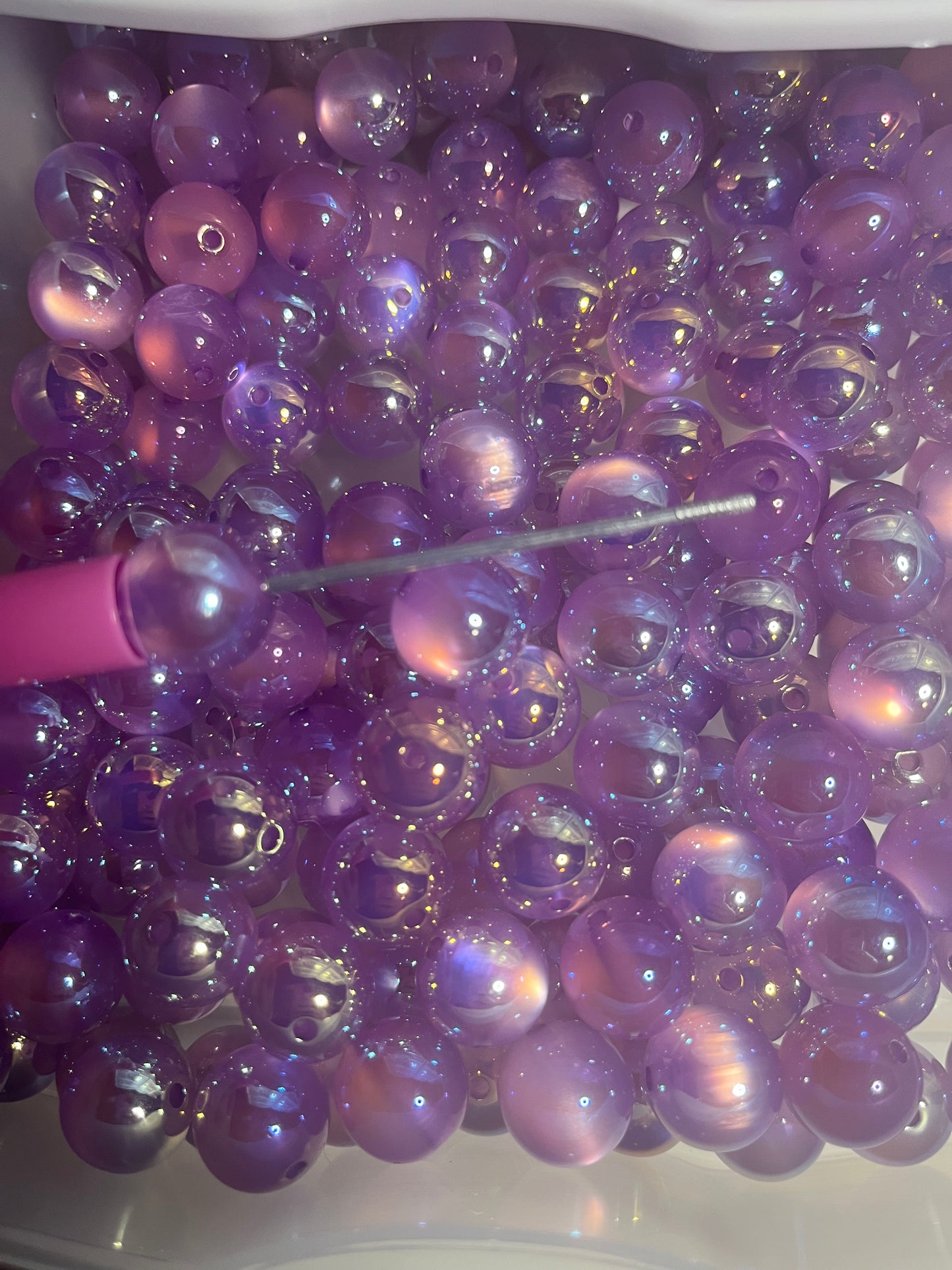 16mm acrylic beads