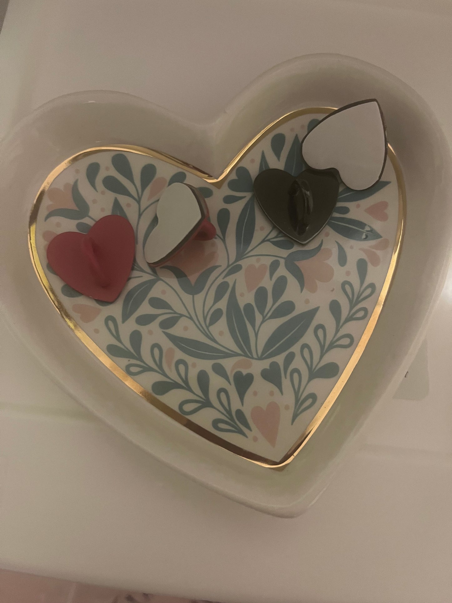 Heart phone charms