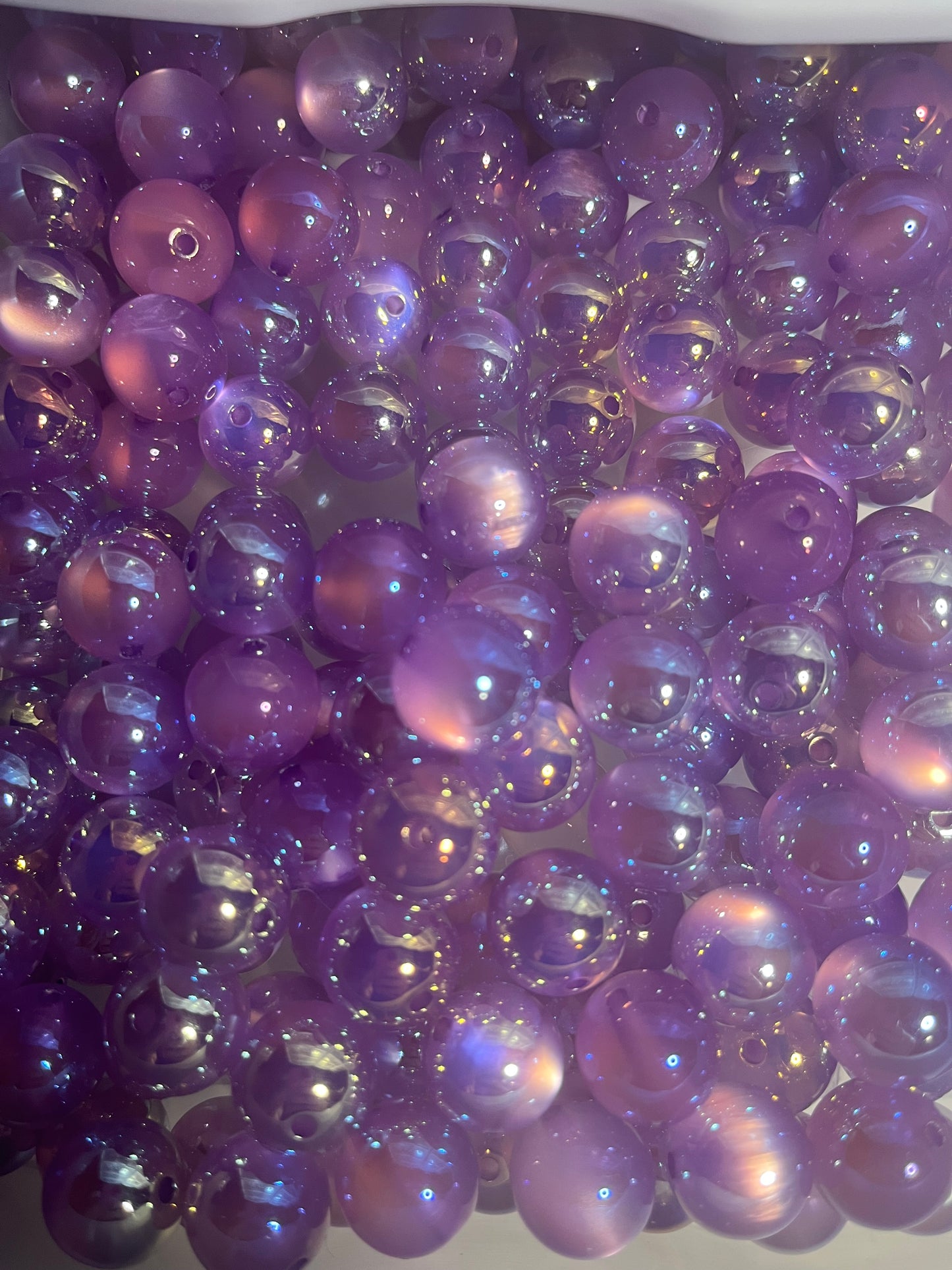 16mm acrylic beads