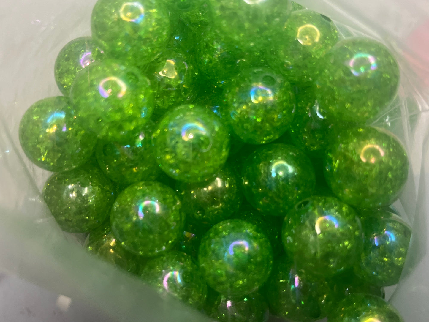 20mm crackle beads by color