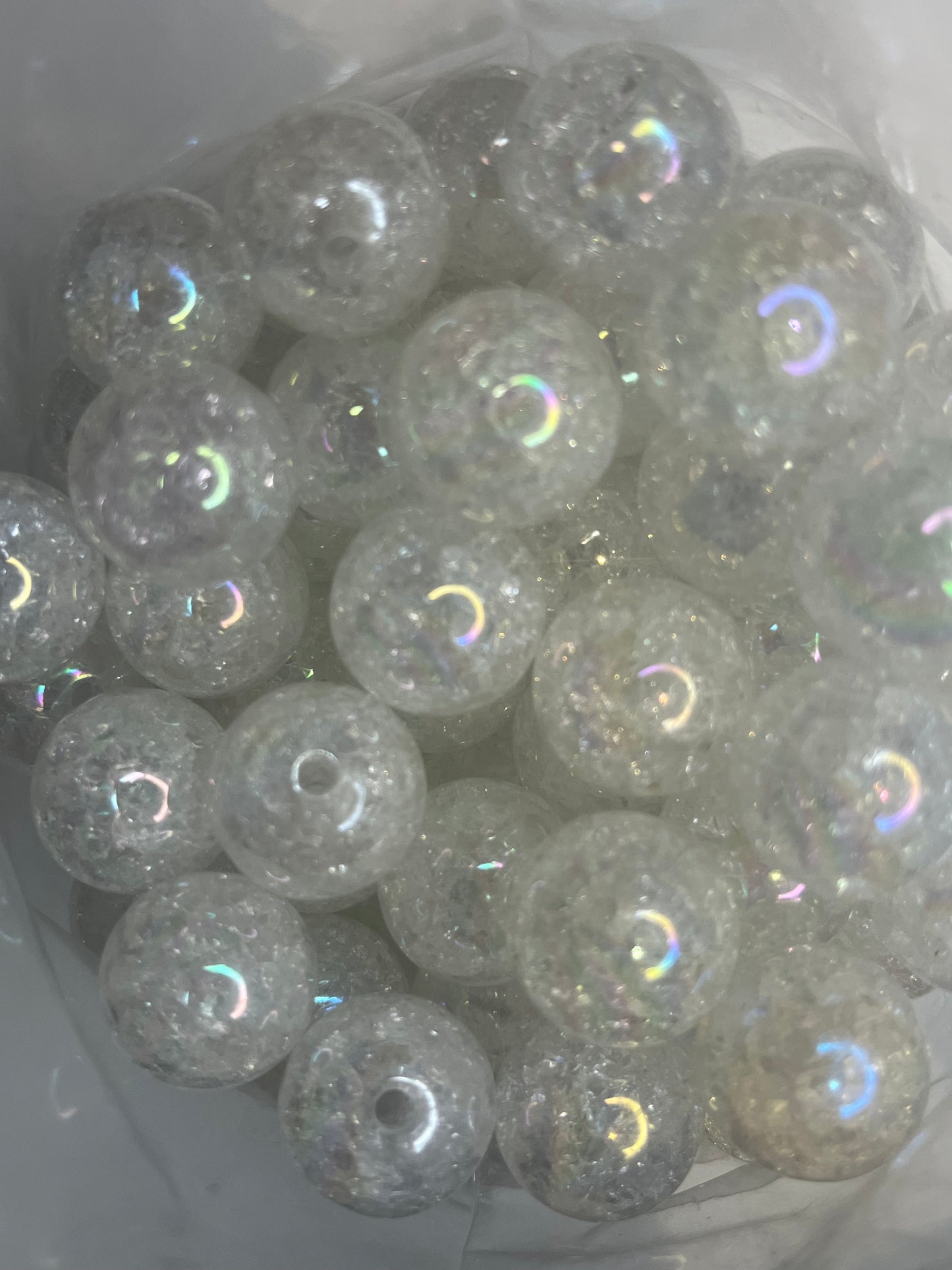20mm crackle beads by color