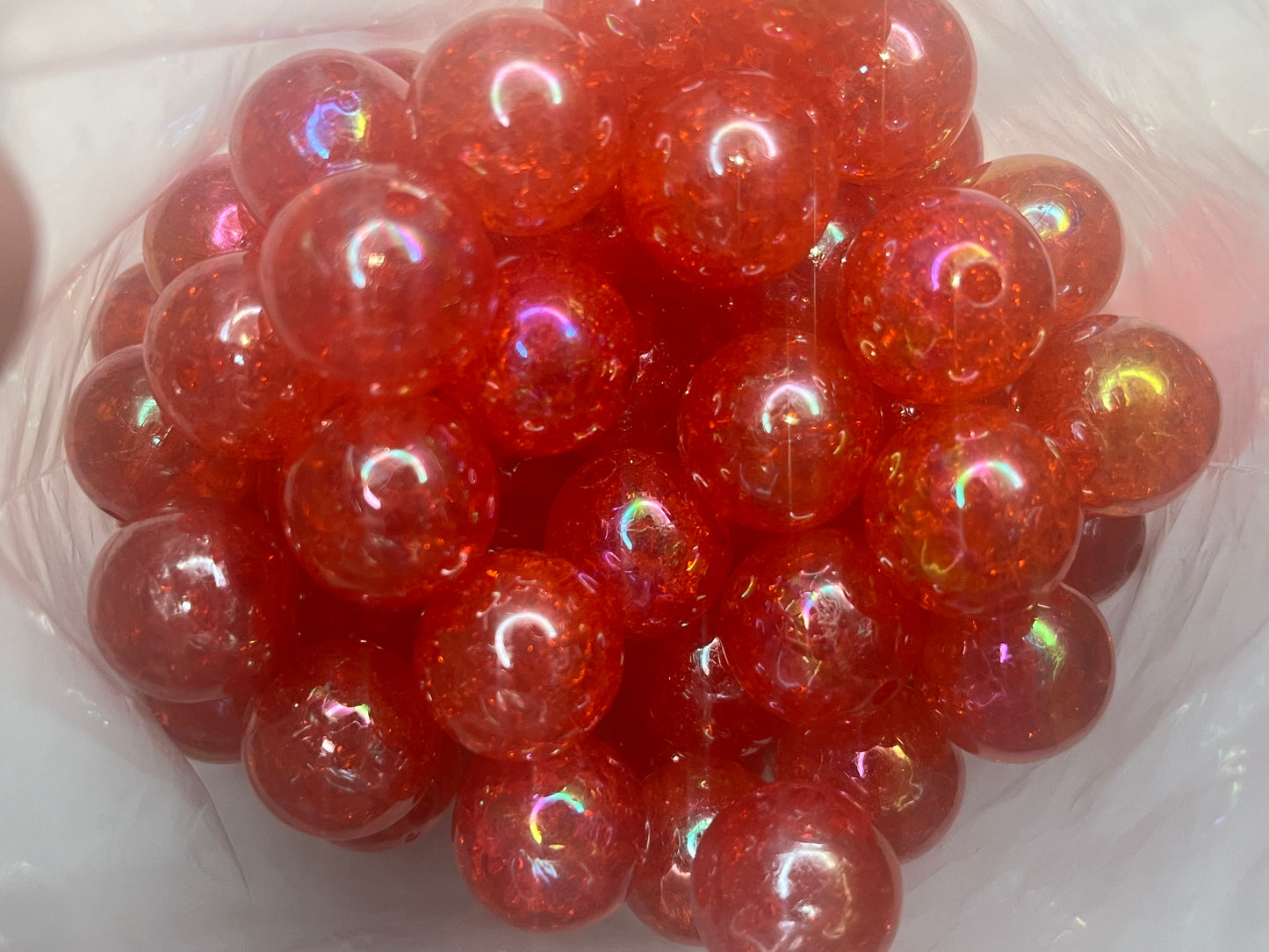 20mm crackle beads by color