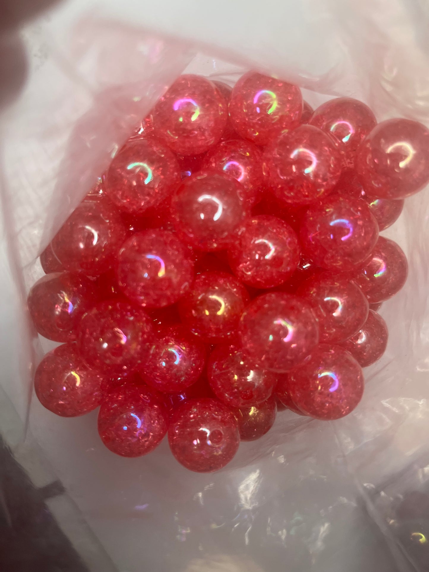20mm crackle beads by color