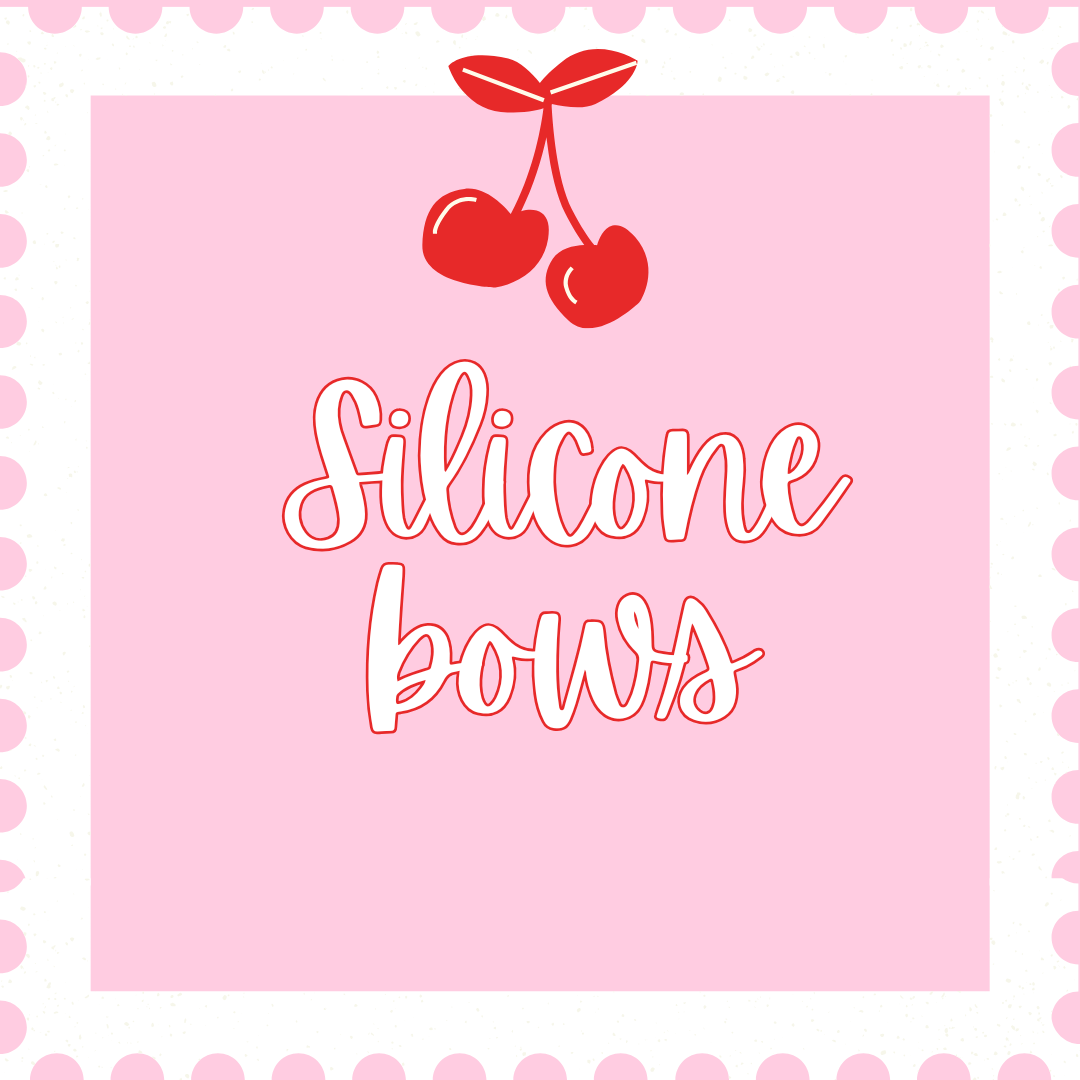 Silicone bows/beads