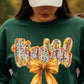 THANKFUL BOW GLITTER TRANSFER