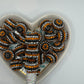 Striped Halloween 20mm rhinestone sold individually