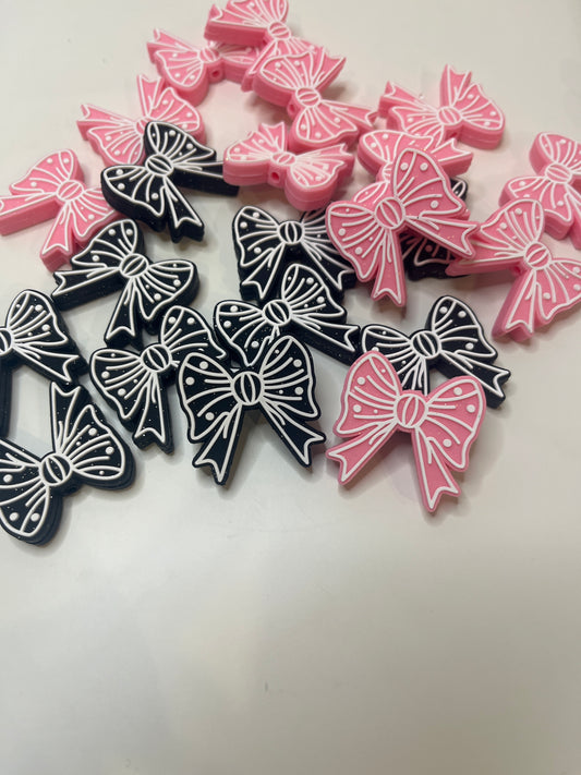 Glitter bow focal