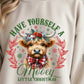 MOOEY CHRISTMAS GLITTER TRANSFER