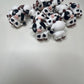 3d black/white cow focal