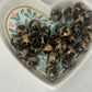 15mm gold cow silicone bead