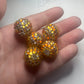 Brown/gold stripes 20mm