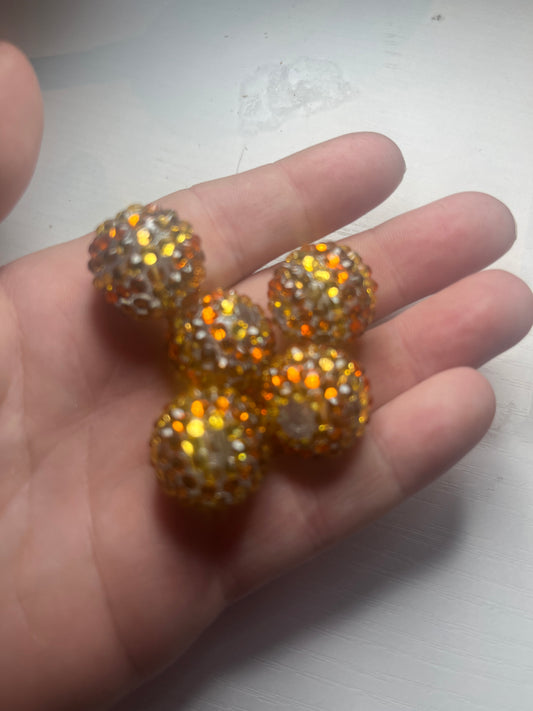 Brown/gold stripes 20mm