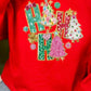 HO HO HO GLITTER SCREEN-PRINT TRANSFER