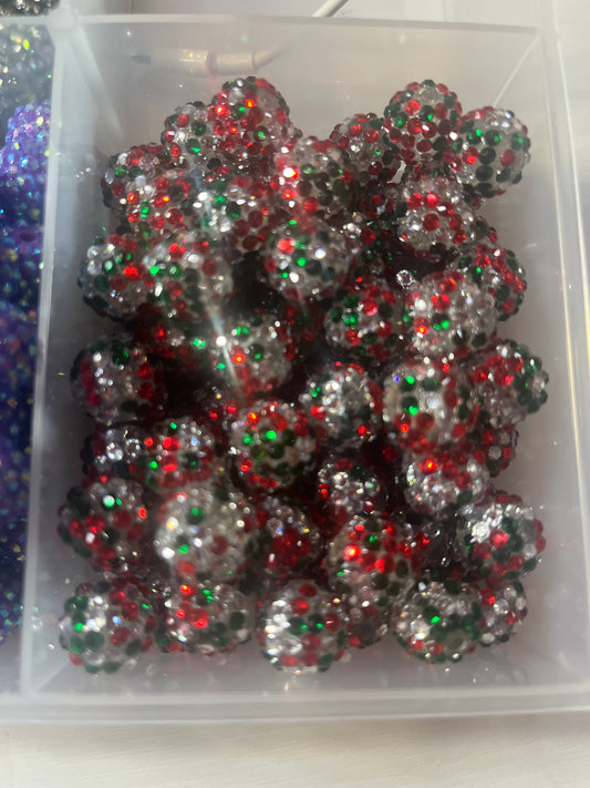 16mm red/green AB RHINESTONE