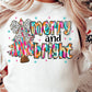 MERRY AND BRIGHT GLITTER TRANSFER