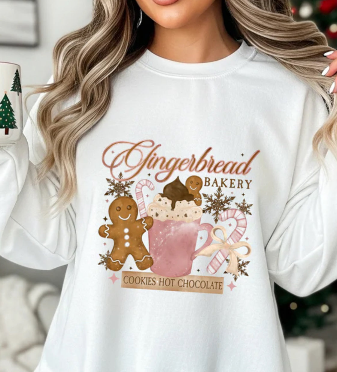 GINGERBREAD BAKERY GLITTER TRANSFER
