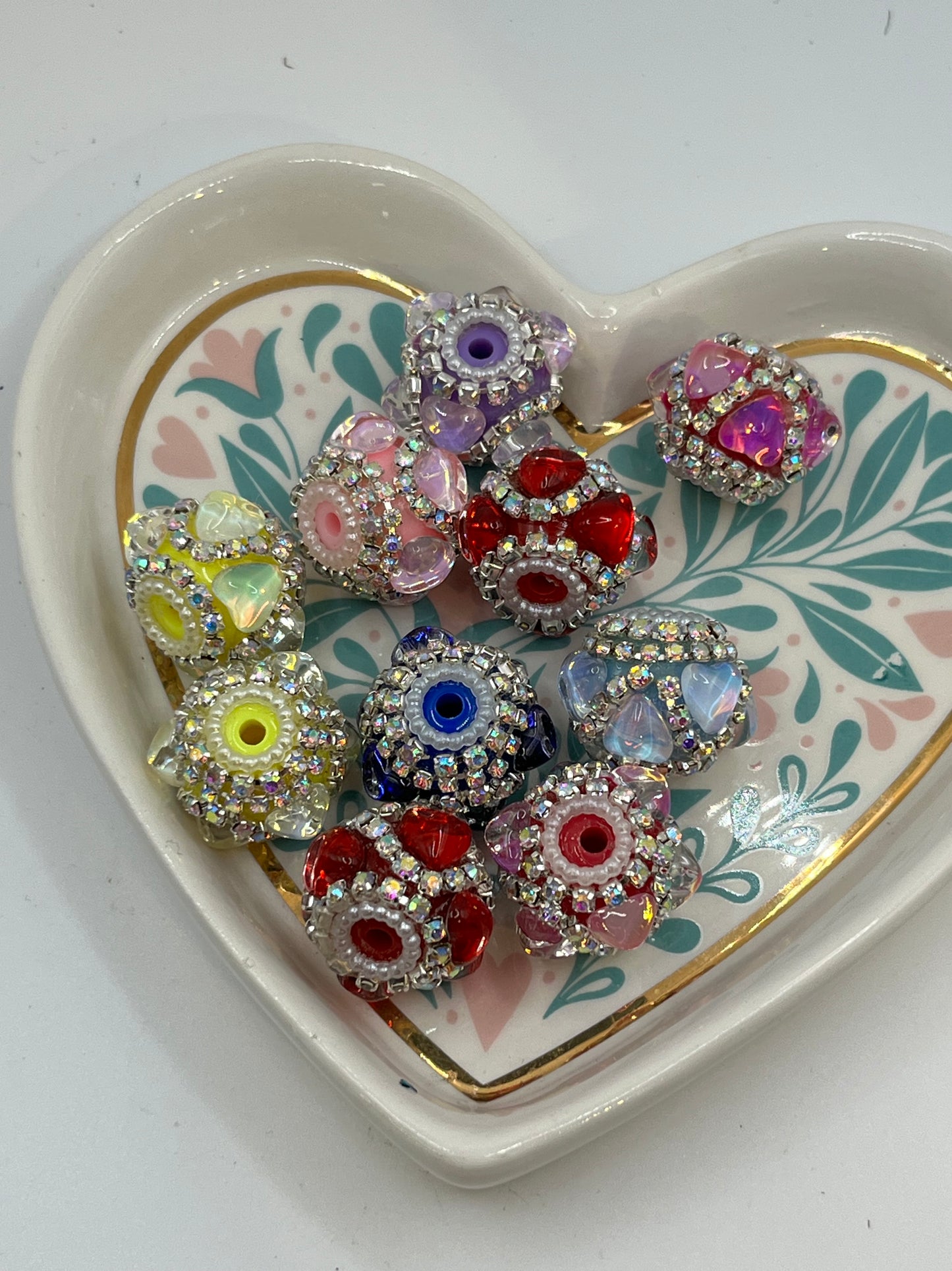 Jelly heart fancy mixed color 5pk