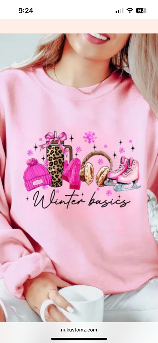 WINTER BASICS GLITTER TRANSFER