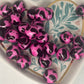 15mm pink cow silicone bead