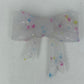 Colorful glitter silicone bow