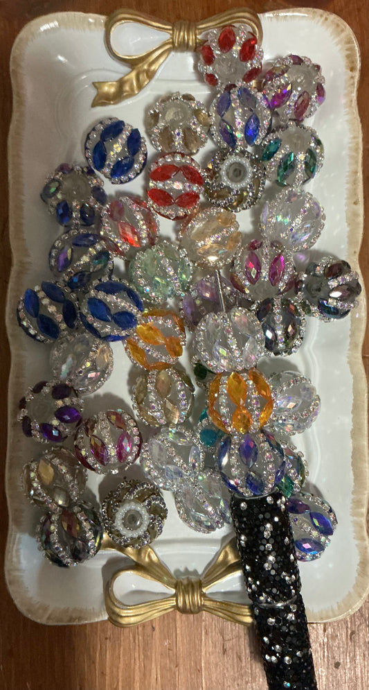 18mm fancy mixed color 5pk