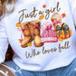 JUST A GIRL FALL GLITTER
