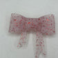 Red glitter silicone bow