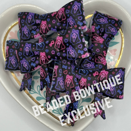 EXCLUSIVE bow ghost face silicone bow focal