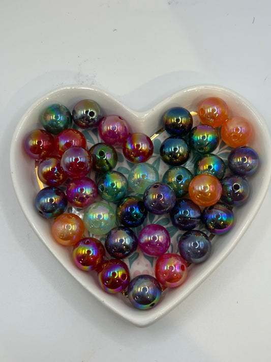 Glittery UV mixed color 16mm 10pk