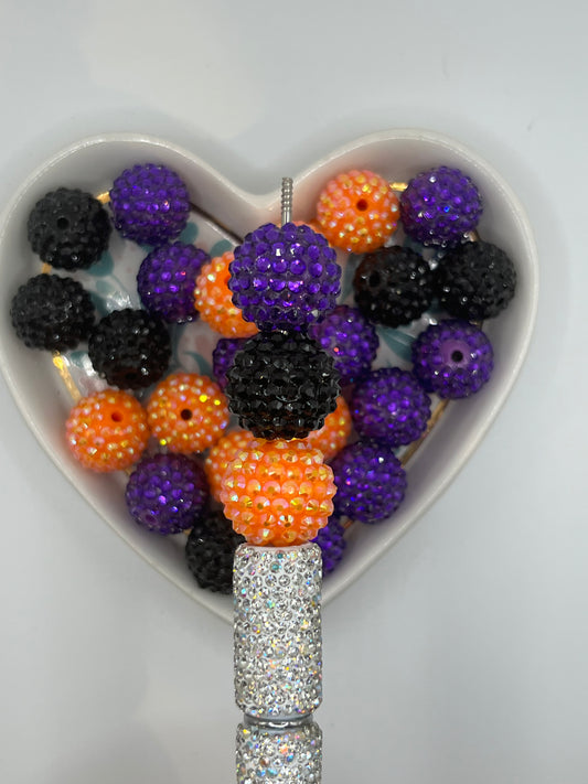 Halloween solid 20mm rhinestone sold in 5pk
