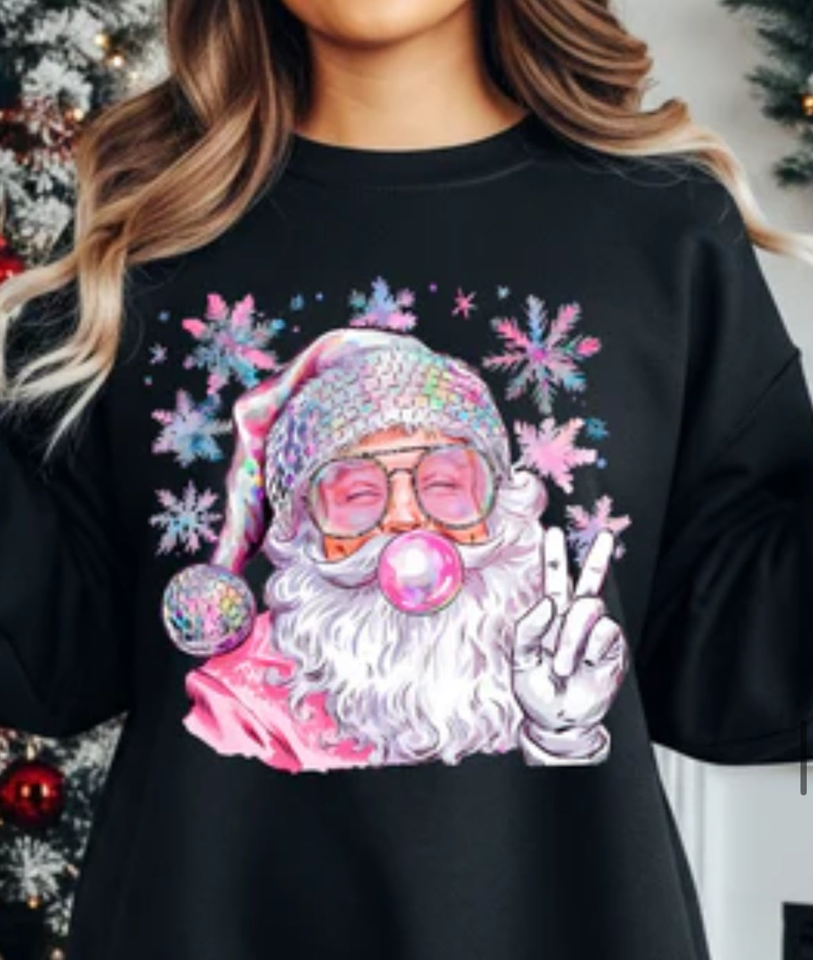 SANTA GUM GLITTER TRANSFER