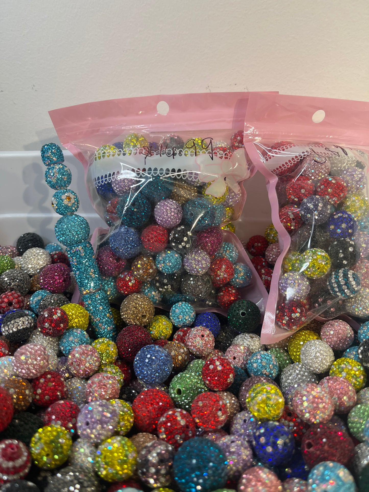 Mixed clay rhinestones sizes 16mm and 20mm mixed