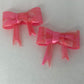 Pink swirl silicone bow