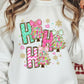 HO HO PASTEL GLITTER TRANSFER