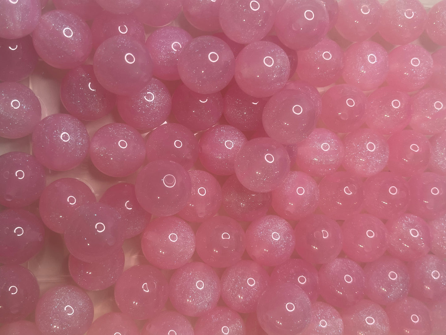 20mm glitter beads by type sold individually