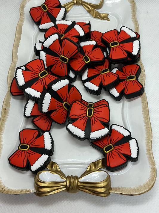 Red Santa bow