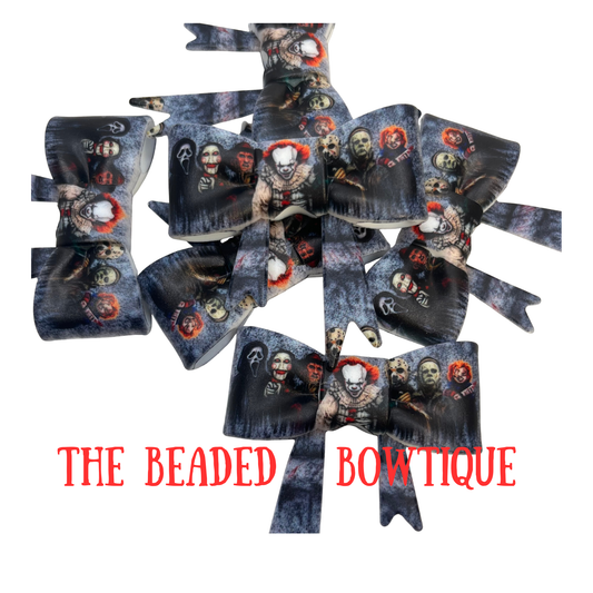 EXCLUSIVE the boys of fall printed silicone bows by type