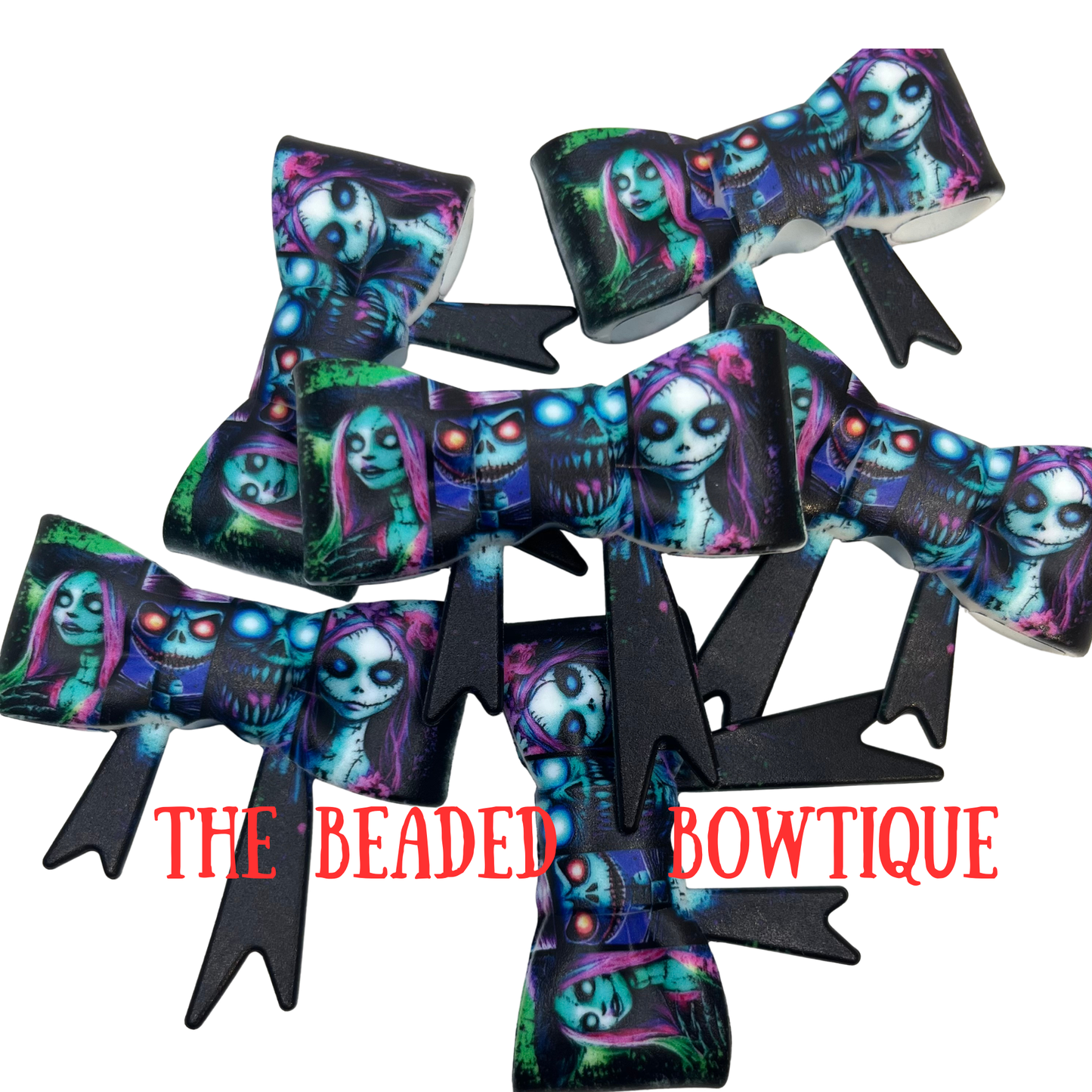 EXCLUSIVE nbc printed silicone bows