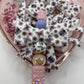 Butterfly silicone bow and matching beads