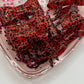 Red glitter cheetah bow