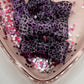 Purple glitter cheetah bow