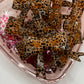 Orange glitter cheetah bow