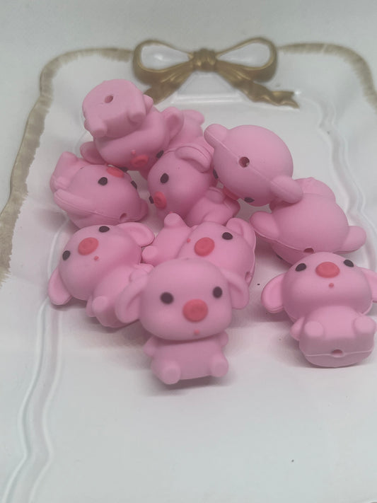 Pink 3d pig